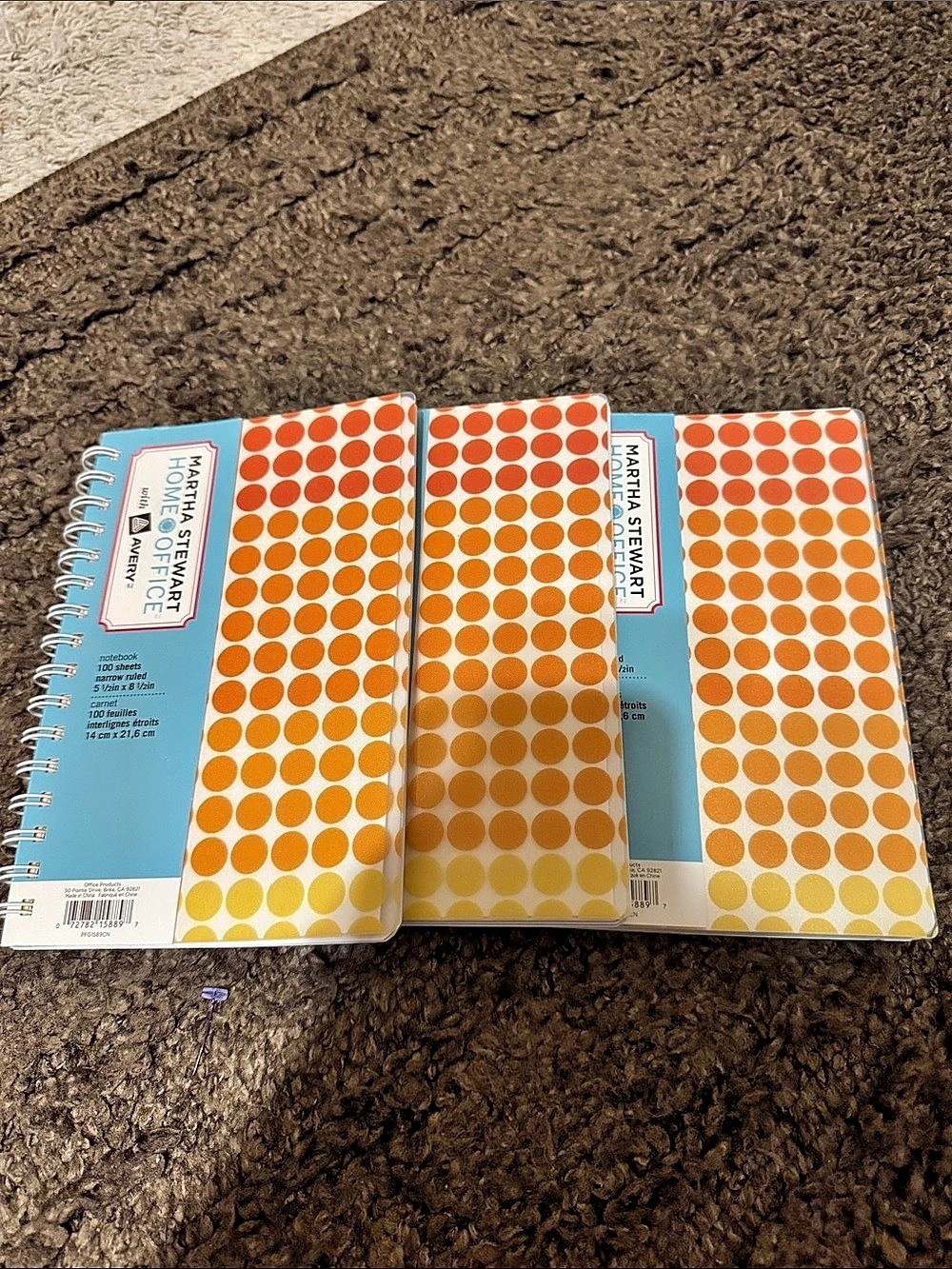 Martha Stewart with Avery Office notebook Polka Dot Office Notebooks